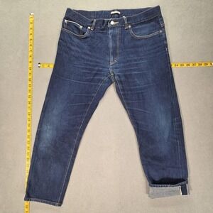 Christian Dior Jeans Mens Selvedge Med Wash Blue Tapered Made Japan Fits 31x24